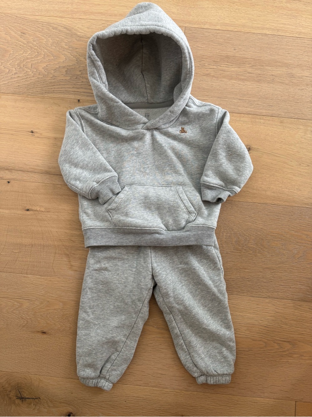 GAP Light Gray Kids Hoodie & Joggers Set
